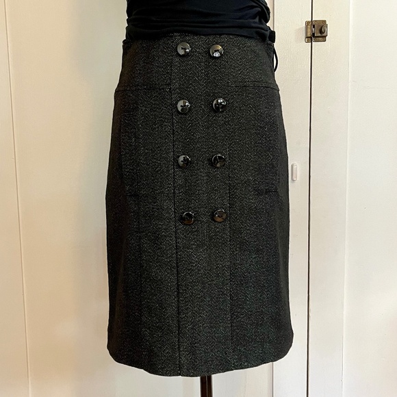 Zara Dresses & Skirts - Zara Basic Wool Blend Lined Black Skirt